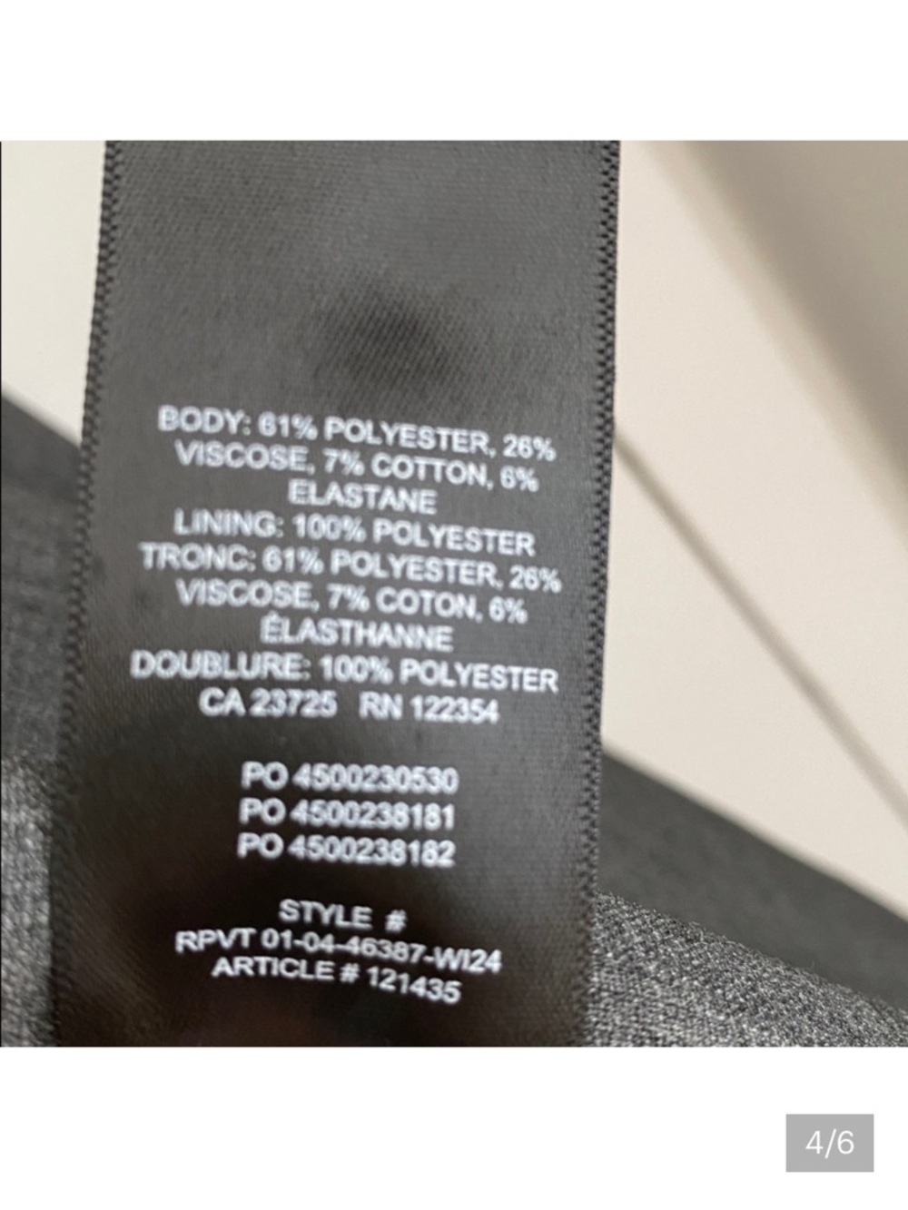 Babaton Grey Open-Front Textured Blazer - Picture 4 of 6
